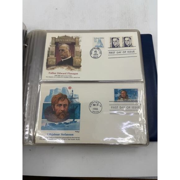 The United States First Day Cover Society Album 34 Cover 1986 First Day Issue - Picture 3 of 10